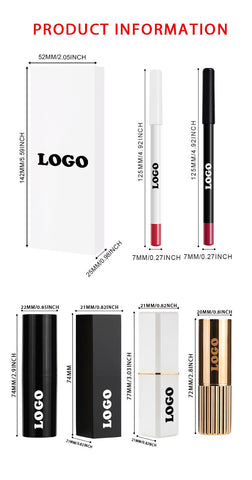 Factory Price Make Your Own Lip Stick Private Label Lip 10 Pieces of Kit Trial Pack Lip Gloss