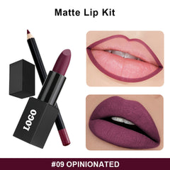 Rouge à lèvres mat longue tenue, 24 couleurs, vente en gros, maquillage végétalien ferme