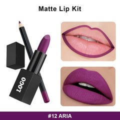 Rouge à lèvres mat longue tenue, 24 couleurs, vente en gros, maquillage végétalien ferme