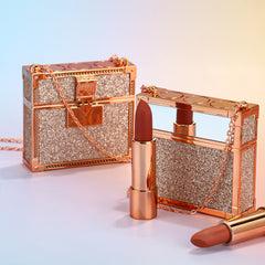 For Christmas Valentine Gift Matte Lipstick Set With Bag Mirror Waterproof Girls Multi Lipstick Kit