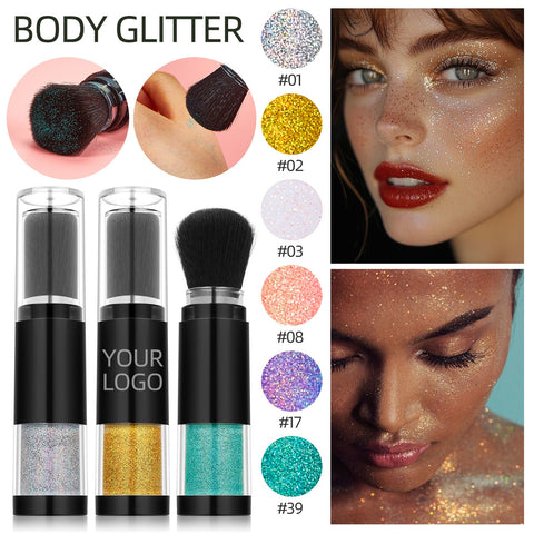 Glitter Highlight Makeup Private Label Contouring Bronze Highlighter Makeup 9 Colors Chameleon Eyeshadow Highlight Powder