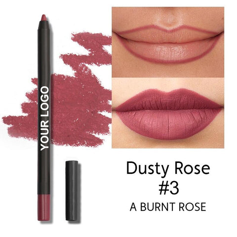 High Quality Cruelty Free 23 Colors Creamy Red Lipliner Wholesale Waterproof Smoothing Vegan Lip Liner Pencil Private Label