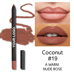 High Quality Cruelty Free 23 Colors Creamy Red Lipliner Wholesale Waterproof Smoothing Vegan Lip Liner Pencil Private Label