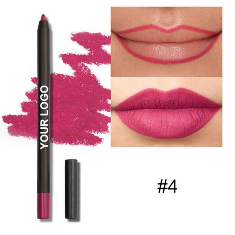 High Quality Cruelty Free 23 Colors Creamy Red Lipliner Wholesale Waterproof Smoothing Vegan Lip Liner Pencil Private Label