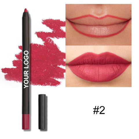 High Quality Cruelty Free 23 Colors Creamy Red Lipliner Wholesale Waterproof Smoothing Vegan Lip Liner Pencil Private Label