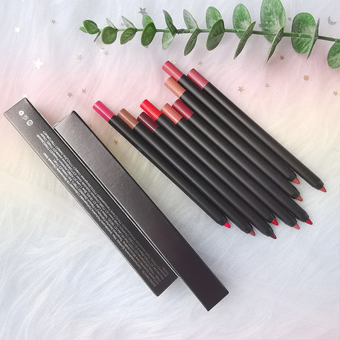 High Quality Cruelty Free 23 Colors Creamy Red Lipliner Wholesale Waterproof Smoothing Vegan Lip Liner Pencil Private Label