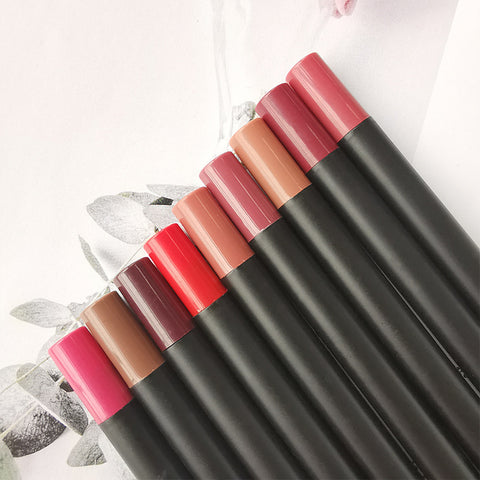 High Quality Cruelty Free 23 Colors Creamy Red Lipliner Wholesale Waterproof Smoothing Vegan Lip Liner Pencil Private Label