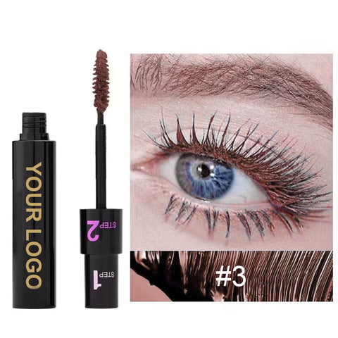 High Quality Custom Logo High Quality Waterproof Long Lasting Mascara Makeup Private Label Vegan Eyelash Pink White Mascara