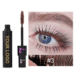 High Quality Custom Logo High Quality Waterproof Long Lasting Mascara Makeup Private Label Vegan Eyelash Pink White Mascara