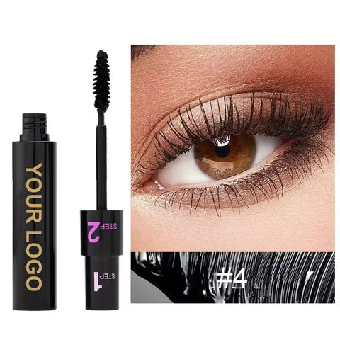 High Quality Custom Logo High Quality Waterproof Long Lasting Mascara Makeup Private Label Vegan Eyelash Pink White Mascara