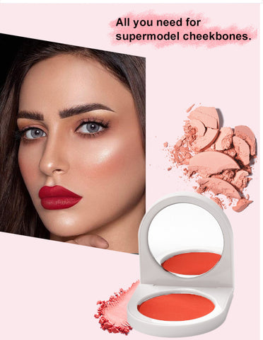 High Quality Custom Logo Private Label Cosmetics Cheek Powder 8 Colors Vegan Cruelty Free Single Makeup Blush Palette Blusher