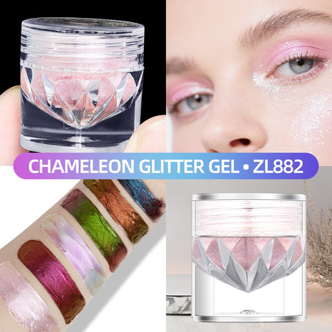 High Quality Multichrome Vegan Eyeshadow 6 Colors Duochrome Eyeshadow Privbate Lael Glitter Shimmer Chameleon Eyeshadow