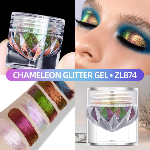 High Quality Multichrome Vegan Eyeshadow 6 Colors Duochrome Eyeshadow Privbate Lael Glitter Shimmer Chameleon Eyeshadow