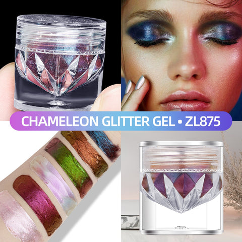 High Quality Multichrome Vegan Eyeshadow 6 Colors Duochrome Eyeshadow Privbate Lael Glitter Shimmer Chameleon Eyeshadow