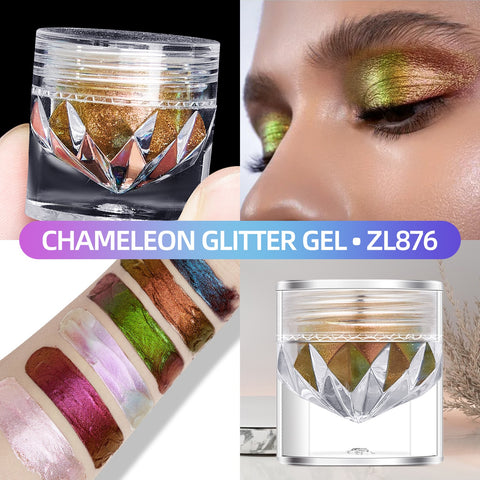 High Quality Multichrome Vegan Eyeshadow 6 Colors Duochrome Eyeshadow Privbate Lael Glitter Shimmer Chameleon Eyeshadow