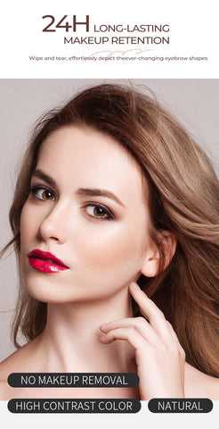 High Quality Wholesale Makeup Organic Vegan Eyebrow Dye with Brush Long-lasting Waterproof High Color Rendering Eyebrow Dye