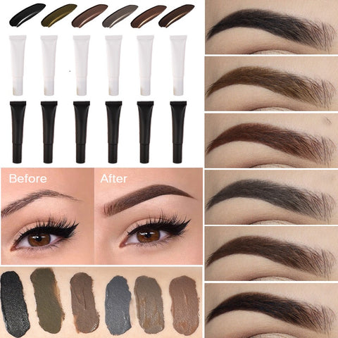 High Quality Wholesale Makeup Organic Vegan Eyebrow Dye with Brush Long-lasting Waterproof High Color Rendering Eyebrow Dye
