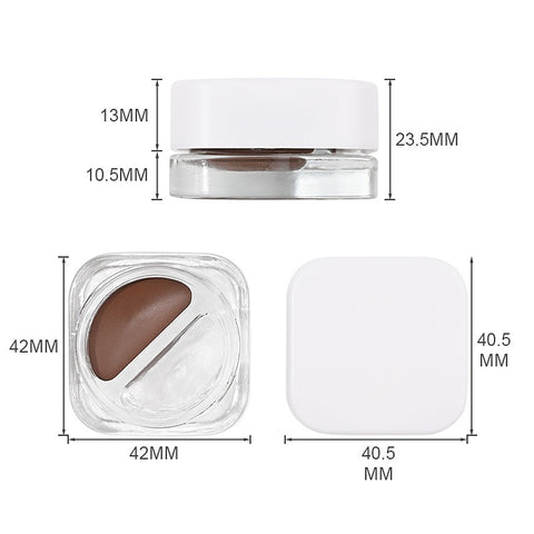 Hot Sale Waterproof 23 Colors Eyebrow Pomade Dark Brown Private Label Eye Brow Cream Eyebrow Gel Brow Cream