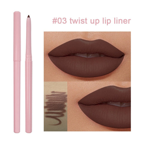 Hot Sale Waterproof Long Lasting 15 Colors Lip Liner Vegan Wholesale Custom Logo Skin-friendly Make up Creamy Lip Pencil