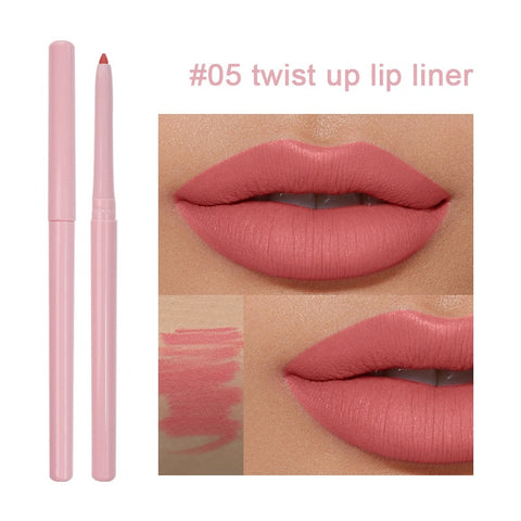 Hot Sale Waterproof Long Lasting 15 Colors Lip Liner Vegan Wholesale Custom Logo Skin-friendly Make up Creamy Lip Pencil