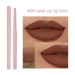 Hot Sale Waterproof Long Lasting 15 Colors Lip Liner Vegan Wholesale Custom Logo Skin-friendly Make up Creamy Lip Pencil