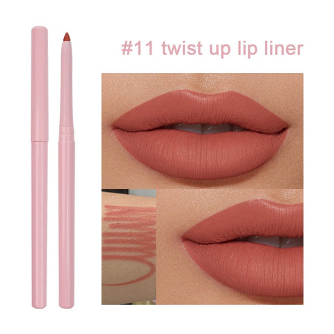 Hot Sale Waterproof Long Lasting 15 Colors Lip Liner Vegan Wholesale Custom Logo Skin-friendly Make up Creamy Lip Pencil