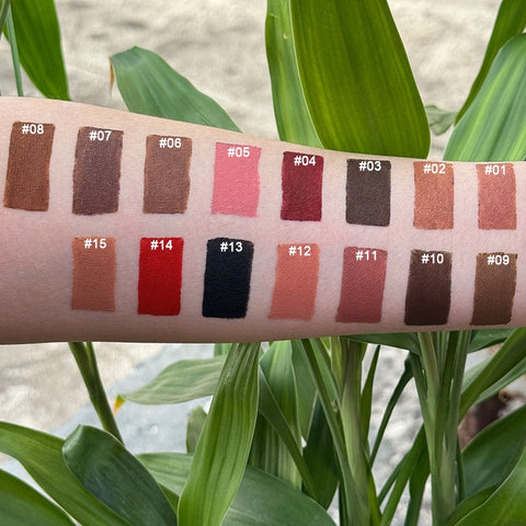 Hot Sale Waterproof Long Lasting 15 Colors Lip Liner Vegan Wholesale Custom Logo Skin-friendly Make up Creamy Lip Pencil