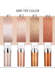 Hot Selling Custom Makeup High Quality Liquid Gold Glow Body Face Shimmering Highlighter Oil Waterproof Body Shimmer Oil