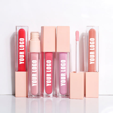 Long Lasting Hydrating Custom Logo Lip Gloss 80 Colors Clear Glossy Shinny Vegan Matte Long-lasting and Moisturizing