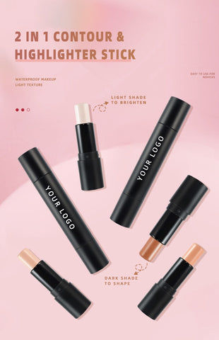 Long Lasting Top Quality Custom logo 8 Colors Highlighter Stick Full Coverage Face Makeup