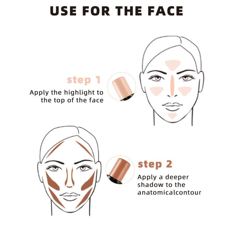 Long Lasting Top Quality Custom logo 8 Colors Highlighter Stick Full Coverage Face Makeup