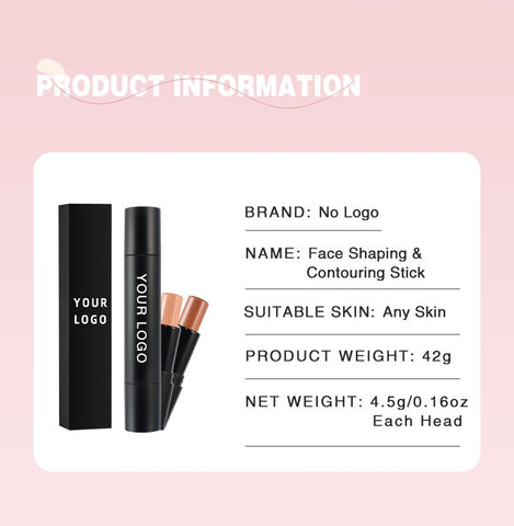 Long Lasting Top Quality Custom logo 8 Colors Highlighter Stick Full Coverage Face Makeup