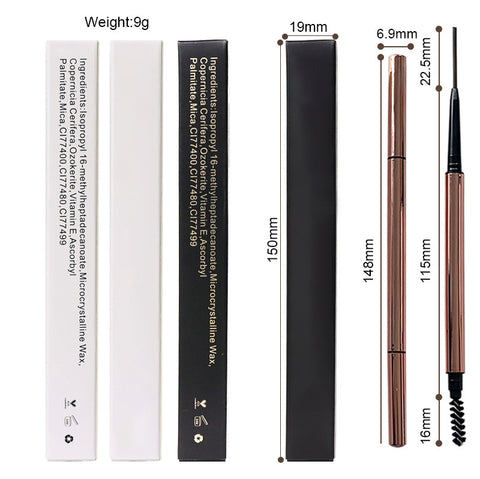 Make Your Own Brow ultra Slim Defining Beige Vegan Eyebrow Pencil Waterproof Private Label 6 Colors Liquid Eyebrow Pencil