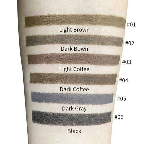 Make Your Own Brow ultra Slim Defining Beige Vegan Eyebrow Pencil Waterproof Private Label 6 Colors Liquid Eyebrow Pencil