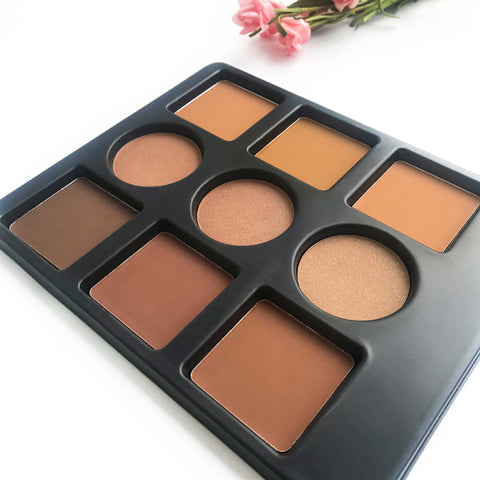 Newest 9 Color Shading Highlighter Powder Makeup Private Label Contour Palette