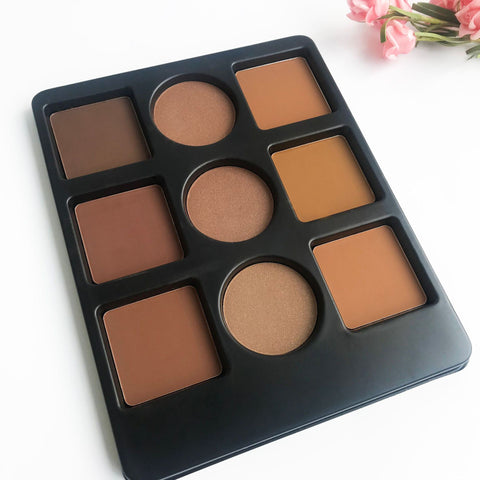 Newest 9 Color Shading Highlighter Powder Makeup Private Label Contour Palette