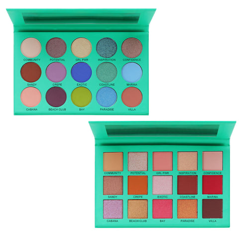 No Brand Eyeshadow Palette 15 Colors Gold Package Eyeshadow Palette Makeup