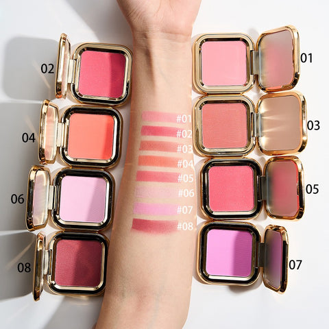 OEM Custom Private Label Blush Palette 8 Colors High Quality Oil Free Blusher Long Lasting Makeup Contouring Blush
