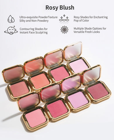 OEM Custom Private Label Blush Palette 8 Colors High Quality Oil Free Blusher Long Lasting Makeup Contouring Blush