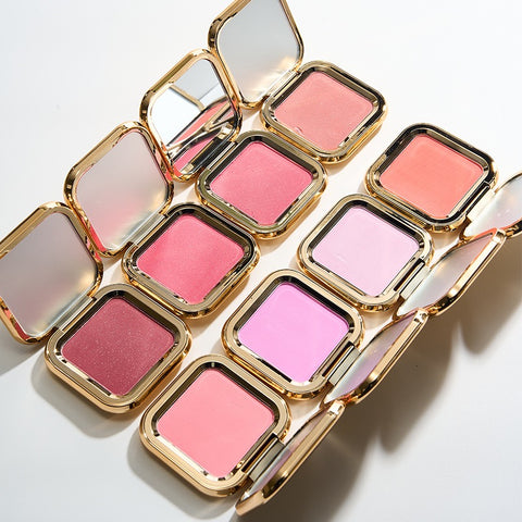 OEM Custom Private Label Blush Palette 8 Colors High Quality Oil Free Blusher Long Lasting Makeup Contouring Blush