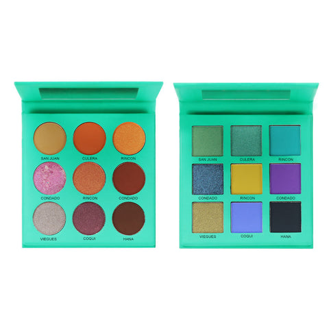 OEM Custom Private Label Vegan 9Colors Shimmer Glitter Matte High Pigment Cruelty Free Waterproof Pink Eyeshadow Palette