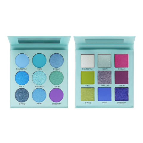 OEM Custom Private Label Vegan 9Colors Shimmer Glitter Matte High Pigment Cruelty Free Waterproof Pink Eyeshadow Palette