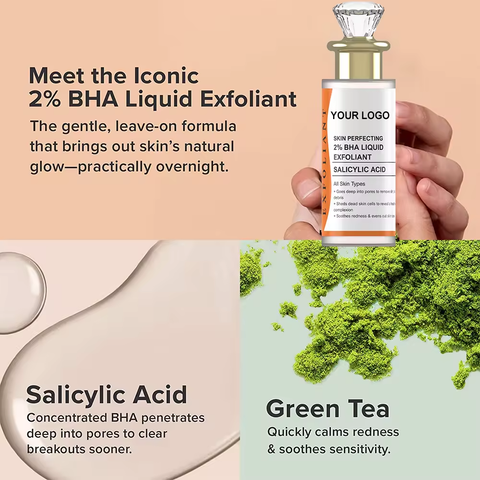 OEM/ODM Moisturizing Face Serum Private Label Hydrating Makeup Salicylic Acid 2%+HA