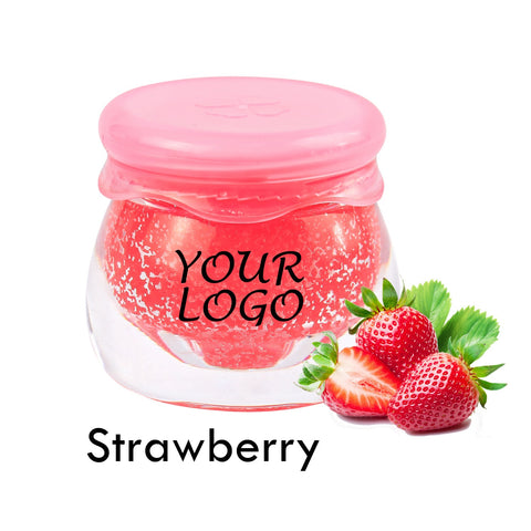Vegan Free Lip Scrub Strawberry Flavor Lip Makeup Custom Your Own Brand