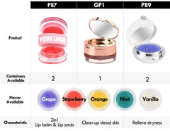 Private Label Lip Sugar Scrub 6 Colors Vegan High Quality Stick Containers Custom Brand Without Label