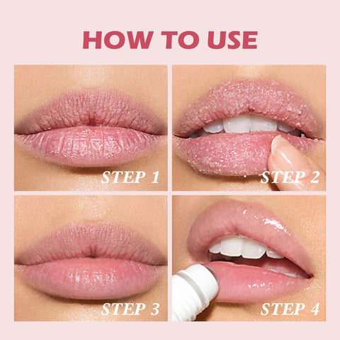 Vegan Free Lip Scrub Strawberry Flavor Lip Makeup Custom Your Own Brand