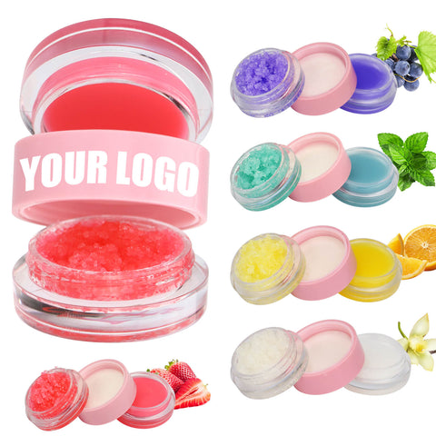 Vegan Free Lip Scrub Strawberry Flavor Lip Makeup Custom Your Own Brand