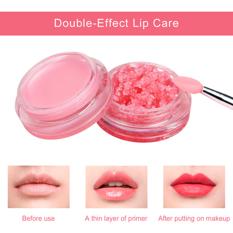 Vegan Free Lip Scrub Strawberry Flavor Lip Makeup Custom Your Own Brand