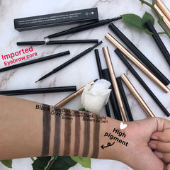Pink Package 6 Color Eyebrow Makeup Brow Pencil Slim Private Label Gold