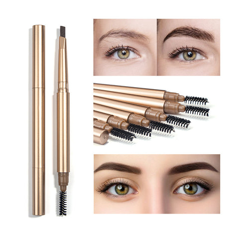 Pink Package 6 Color Eyebrow Makeup Brow Pencil Slim Private Label Gold